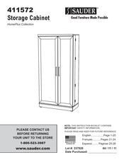 Sauder HomePlus 411572 Assembly Instructions Manual