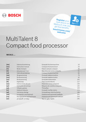 Bosch MultiTalent 8MC812M844 Instruction Manual