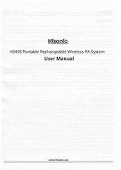 Hisonic HS418 User Manual