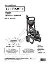 Sears CRAFTSMAN 580.752501 Operator's Manual