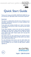Alcatel One Touch Idol 3 Quick Start Manual
