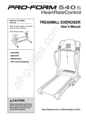 Pro-Form 540 s HeartRateControl User Manual