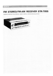 Sony STR-7055 Owner's Instruction Manual