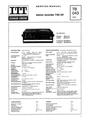 ITT 740 AV Service Manual