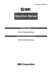 SMC Networks VQ7-6 Series Operation Manual