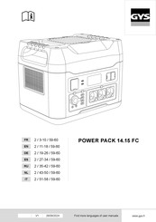 GYS 14.15 FC Translation Of The Original Instructions