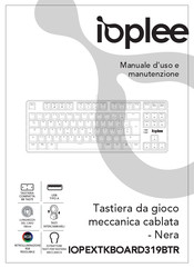 Ioplee IOPEXTKBOARD319BTR Use And Maintenance Manual