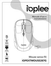 Ioplee IOPEXTMOUSE287G Use And Maintenance Manual