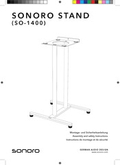 Sonoro SO-1400 Assembly And Safety Instructions