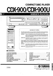 Yamaha CDX-900 Service Manual