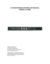 Kaufman & Robinson AC1006 Manual