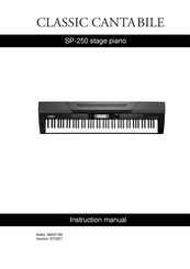 Classic Cantabile SP-250 Instruction Manual