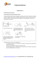 fakro ZWP15 Programming Manual