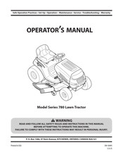 MTD 13AV785S504 Operator's Manual