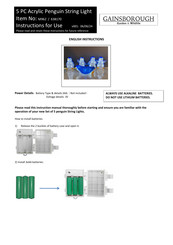Gainsborough 638170 Instructions For Use Manual