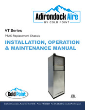 Cold Point Adirondack Aire VT-12 Installation, Operation & Maintenance Manual