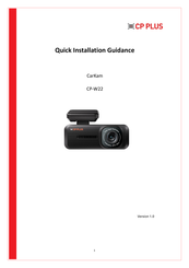 CP Plus CarKam CP-W22 Quick Installation Guidance