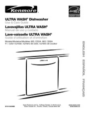 Kenmore ULTRA WASH 665.1355 Series Use & Care Manual