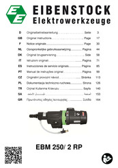 EIBENSTOCK EBM 250/2 RP Original Instructions Manual