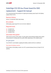 SolarEdge FLD-CSS-OD-BC-HMIAX-01 Manual