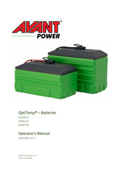 AVANT OptiTemp A458226 Operator's Manual