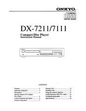 Onkyo DX-7211 Instruction Manual