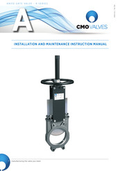 CMO VALVES A Series Installation And Maintenance Instruction Manual