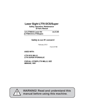 Wood-mizer LT70 DCS Safety, Operation, Maintenance And Parts Manual