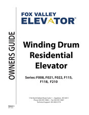 Fox Valley Elevator F115 Series Owner's Manual