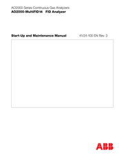ABB AO2000-MultiFID14 Installation, Start-Up And Maintenance Manual