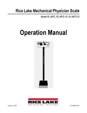 Rice Lake RL-MPS-20 Operation Manual