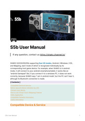 SHAKS S5b User Manual