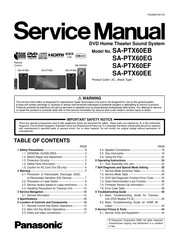 Panasonic SA-PTX60EF Service Manual