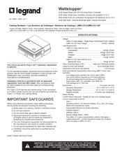 Legrand Wattstopper LMRC-211 Manual