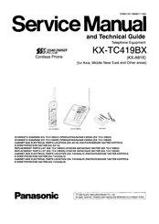Panasonic Sound Charger Plus KX-1TC419BXR Service Manual And Technical Manual