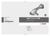 Bosch Professional GWS 18V-10 C Original Instructions Manual