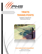 PHS TRW75-BP Installation, Operation & Maintenance Manual