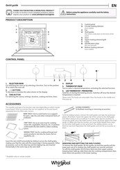 Whirlpool WOIN5 8FC0 PT Quick Manual