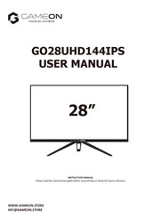 GAMEON GO28UHD144IPS User Manual