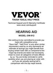 VEVOR GM-912 User Manual