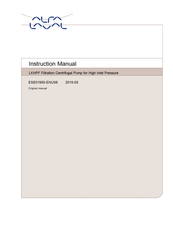 Alfa Laval LKHPF Series Instruction Manual