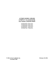Avtron 994495 Instruction Manual