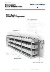 Generex BACS C30 Quick Start Manual
