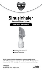 Vicks Sinusinhaler VIH200C Use And Care Manual