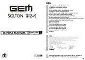 GEM GENESYS SOLTON SG-1 Service Manual