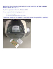 Fargo DTC400e Cleaning Manual