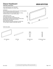 Urban Outfitters Stacie Headboard Assembly Instructions