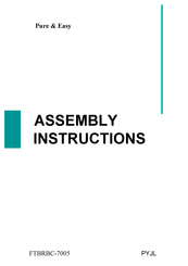 YitaHome FTBRBC-7005 Assembly Instructions Manual