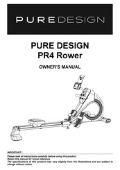Pure Design Fitness PR4 Rower Owner's Manual