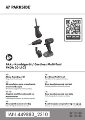 Parkside 449883 2310 Translation Of The Original Instructions